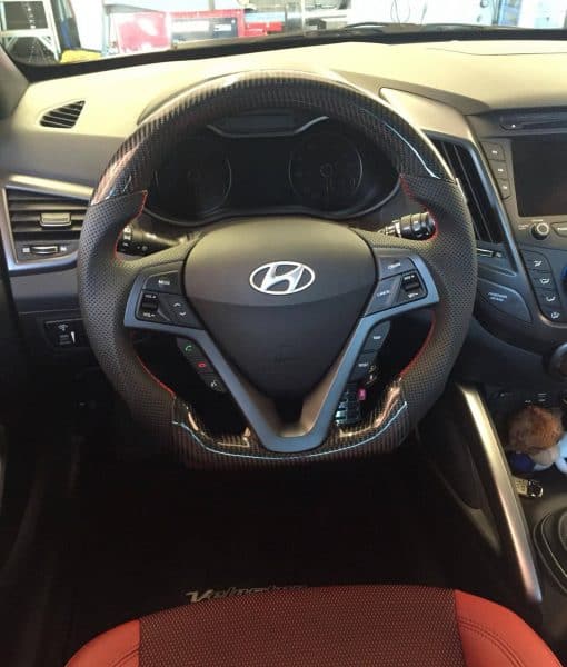 2012-2016 Veloster Turbo or NAV Carbon Fiber Custom Steering Wheel ...