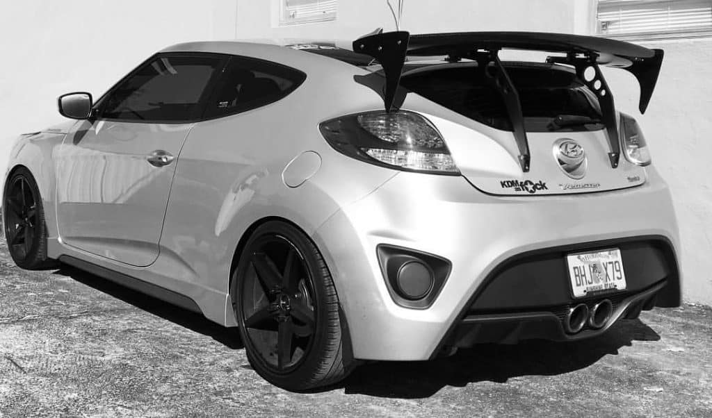 2012 2017 SCGW GT Wing for Veloster/Veloster Turbo (Carbon Fiber or