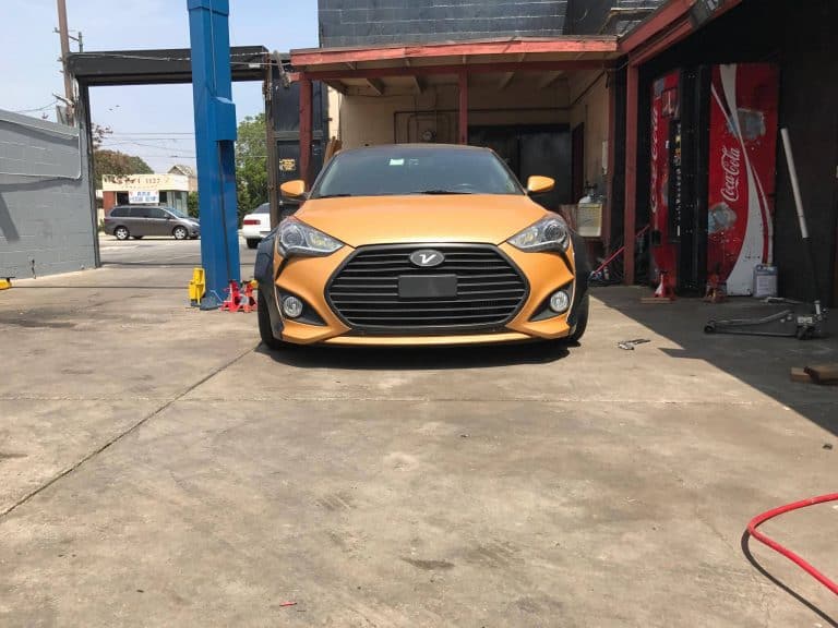 Veloster Turbo SEMA 2016 Wide Body Fender Flare Kit 4 Pieces Carbon