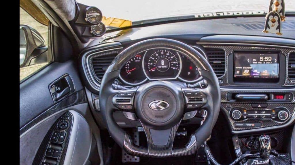 20122017 Kia Optima Carbon Fiber Steering Wheel SoCal Garage Works