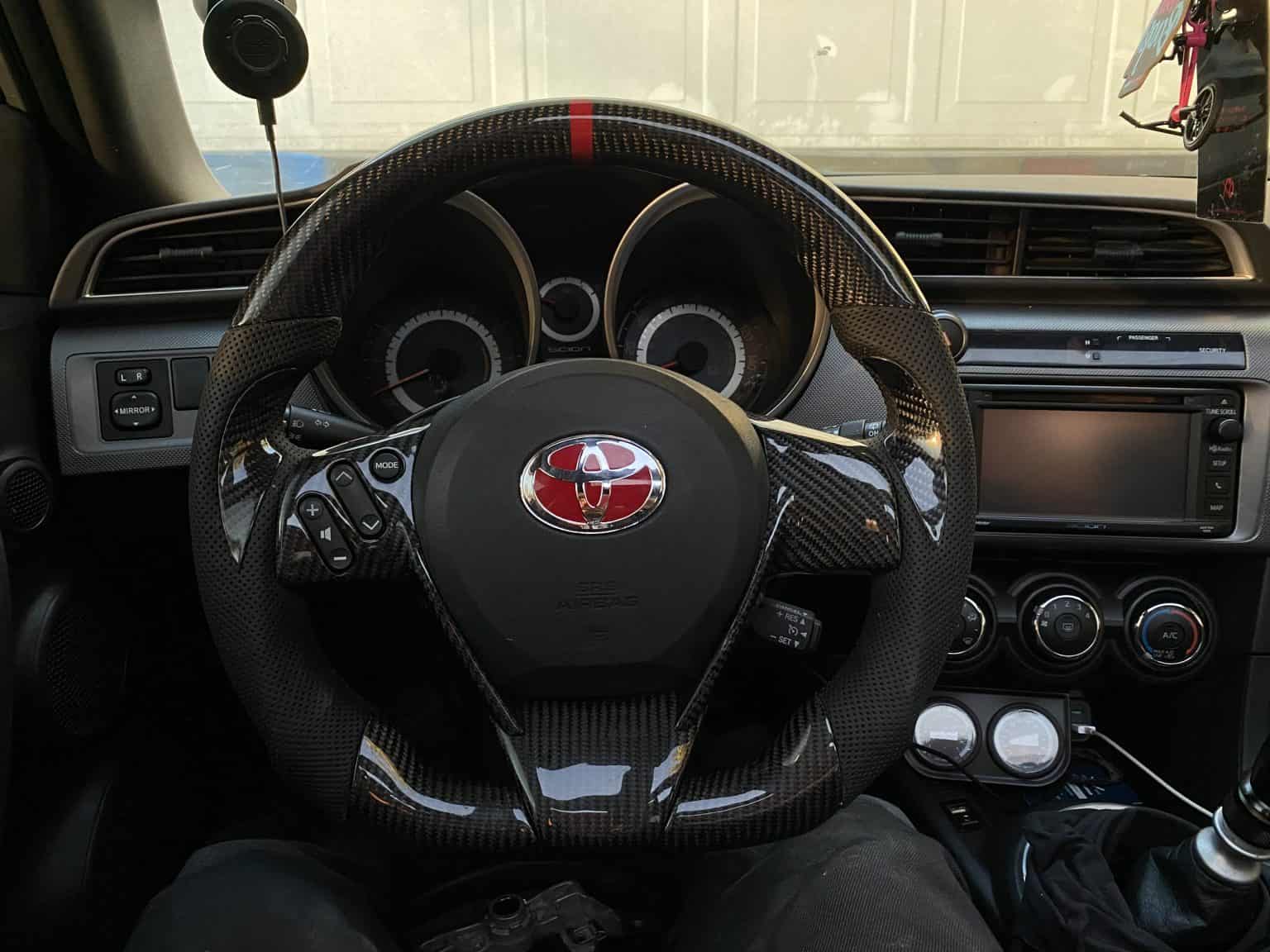 20112016 Scion TC Carbon Fiber Steering Wheel SoCal Garage Works