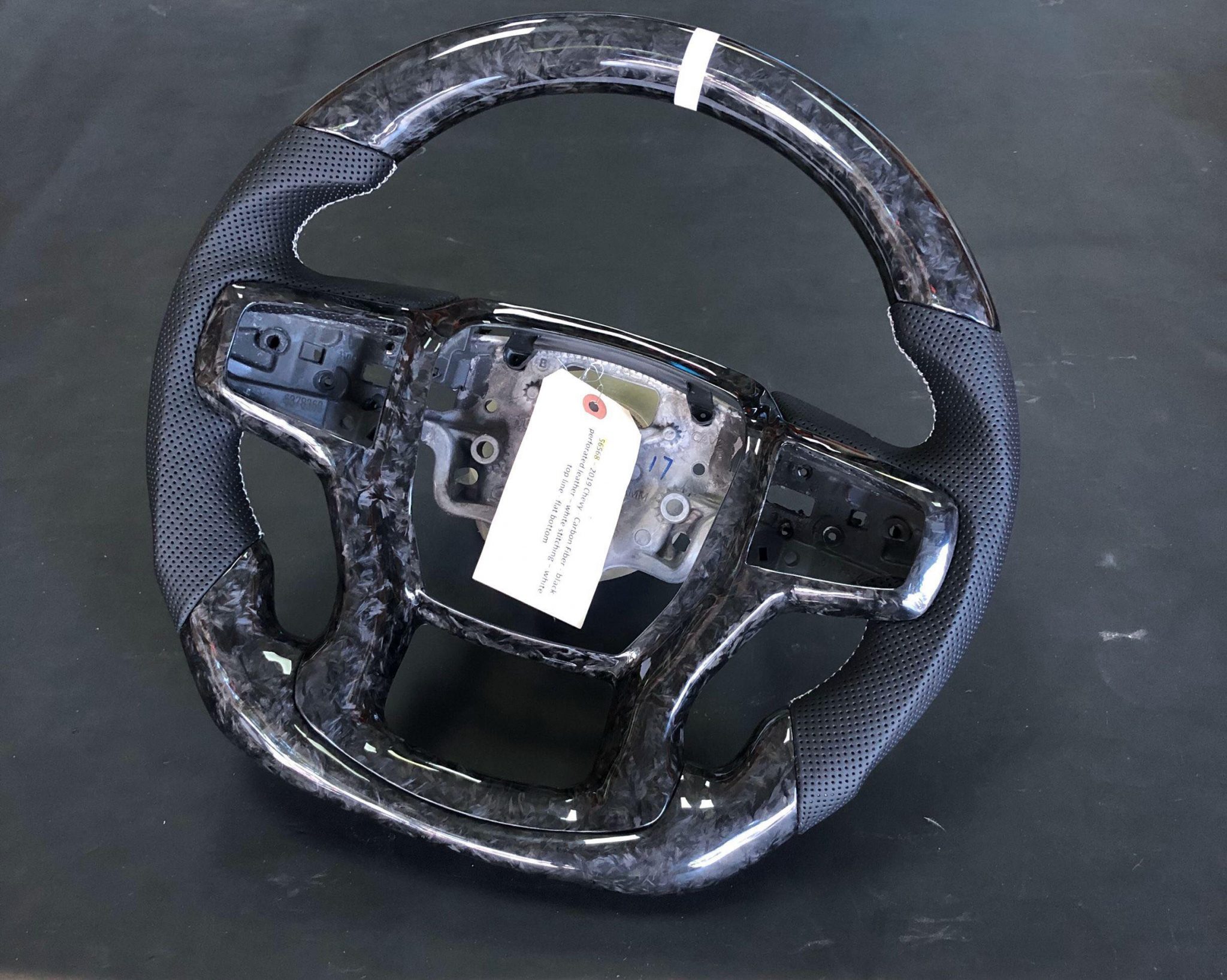 20072022 Chevy Silverado Carbon Fiber Steering Wheel SoCal Garage Works