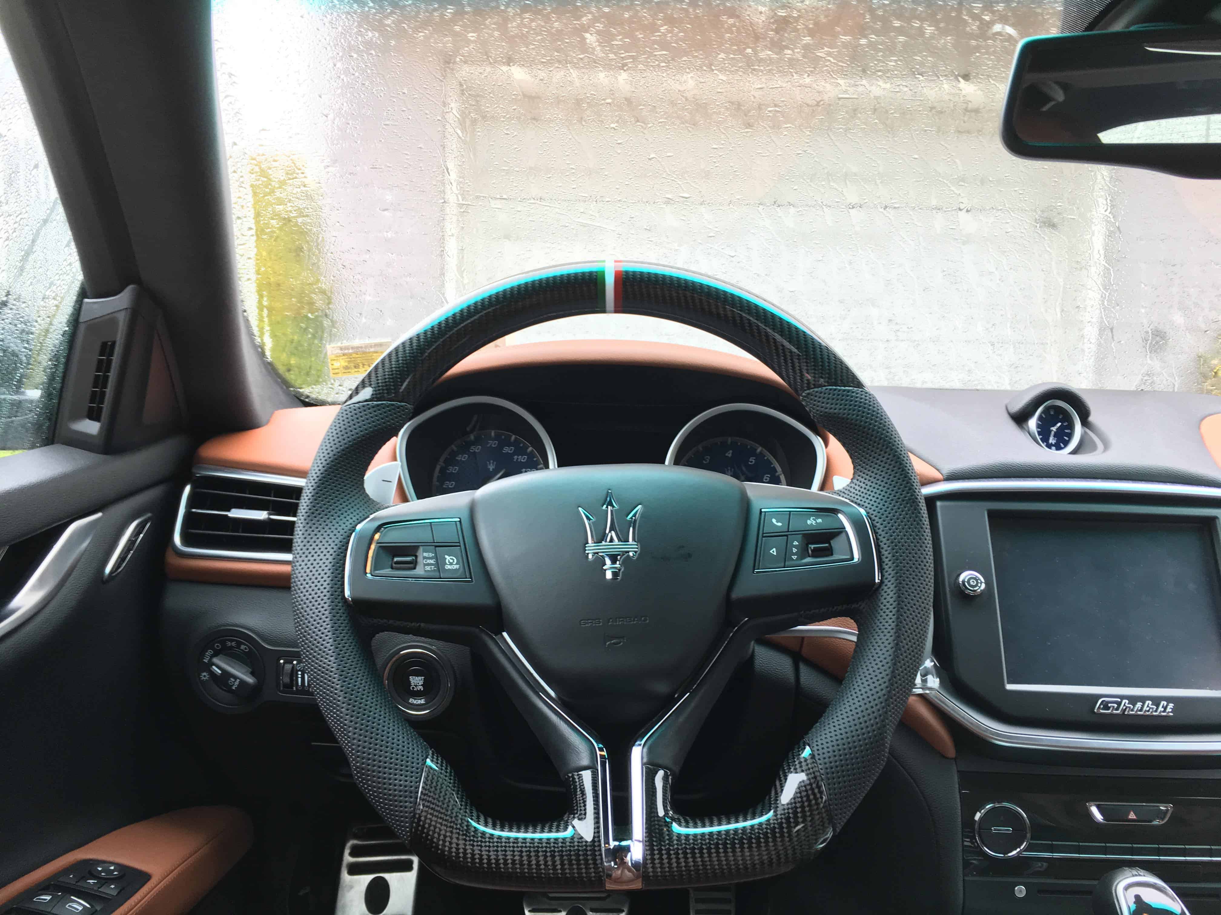 2014 2018 Maserati Ghibli Carbon Fiber Oem Steering Wheel