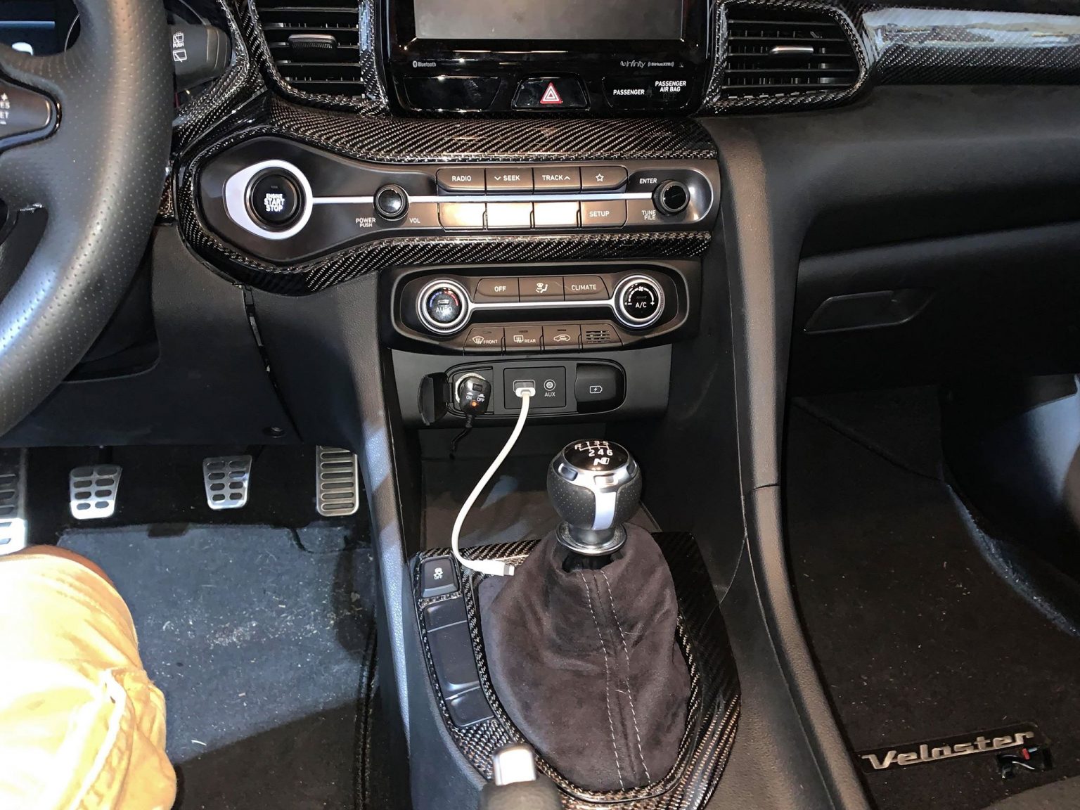 2019 2022 Veloster/Veloster Turbo/Veloster N 100 OEM Carbon Fiber Interior Trim Set SoCal