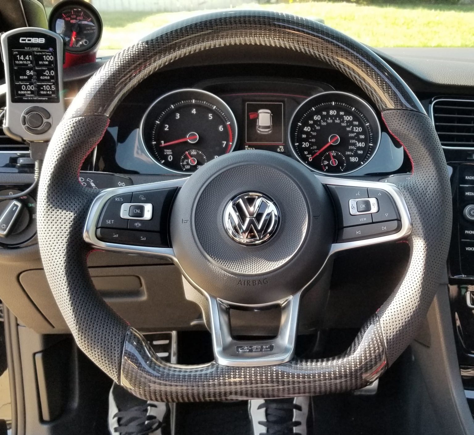 20152019 Volkswagen GTI Carbon Fiber OEM Steering Wheel SoCal Garage