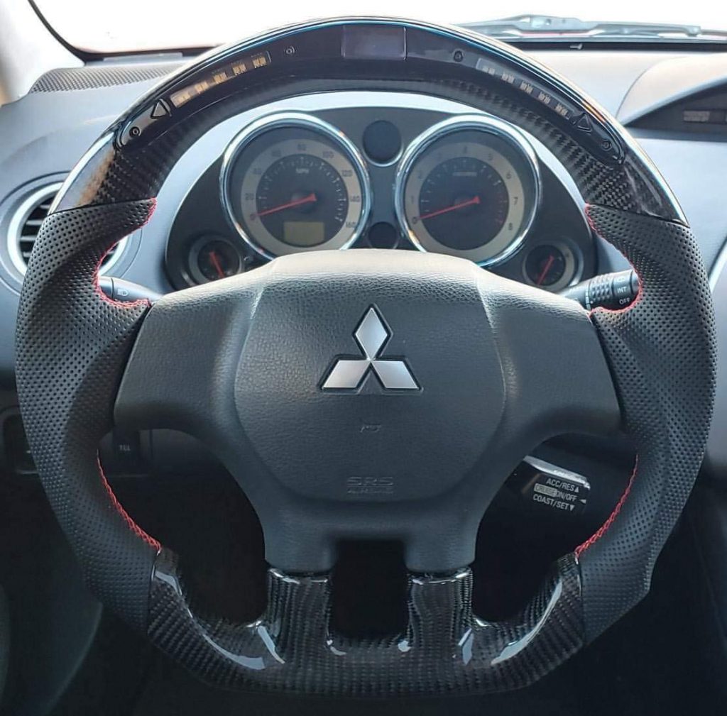 Mitsubishi Eclipse 3G and 4G Carbon Fiber Custom Steering Wheel SoCal