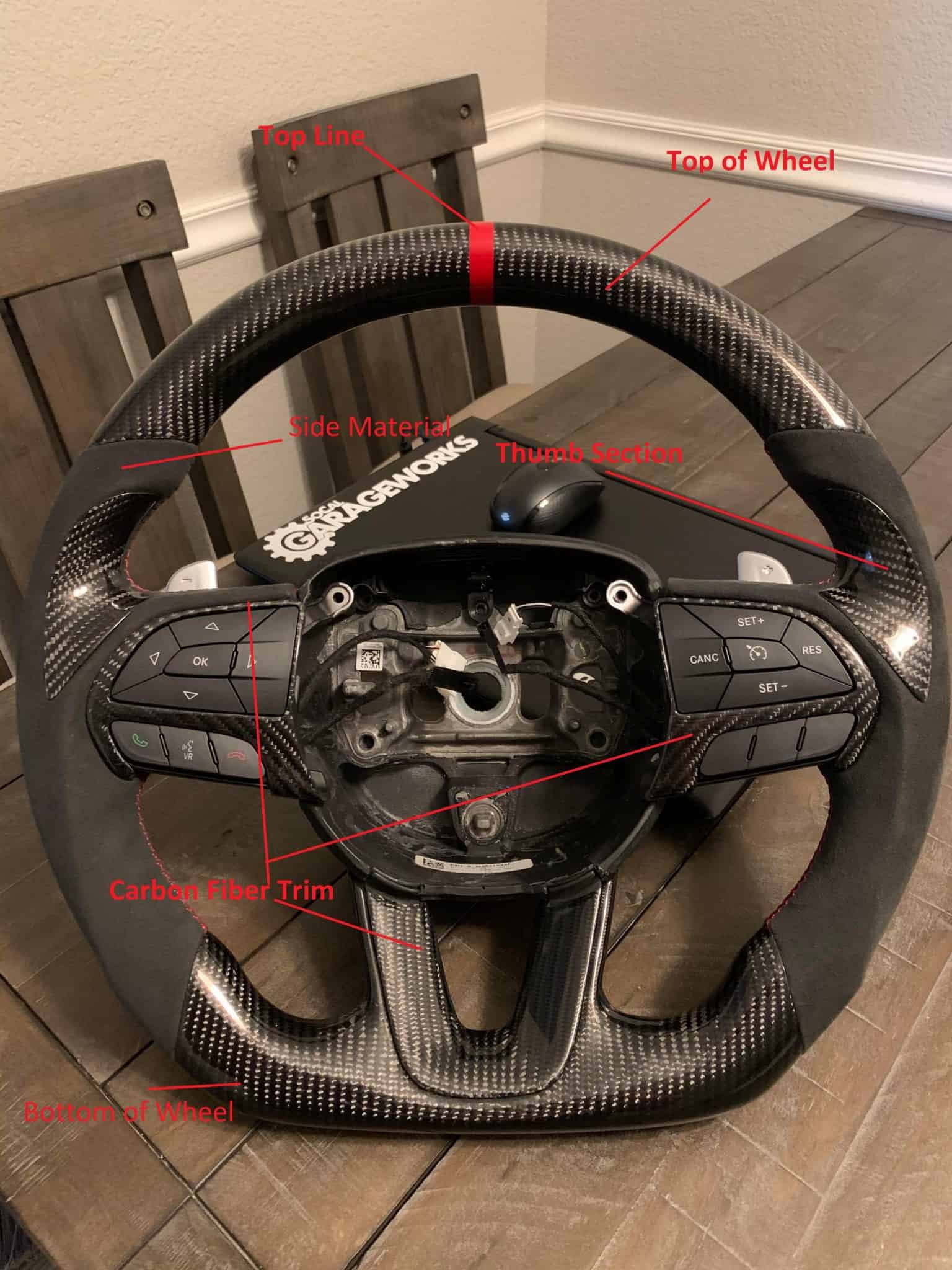 2011 – 2018 Chevy Cruze Carbon Fiber Custom Steering Wheel – SoCal 